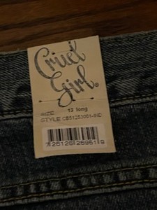lot 72 image: Cruel Girl Georgia Slim Long Jeans Size 13
