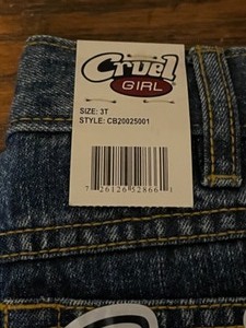lot 78 image: Cruel Girl Georgia Low Rise Jeans Size 3T
