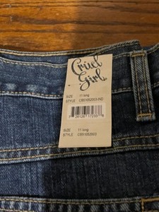 lot 91 image: Cruel Girl Low Rise Long Jeans Size 11