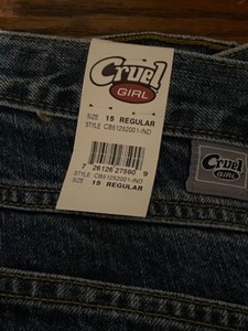 lot 100 image: Cruel Girl Low Rise Relaxed Reg Jeans Size 15