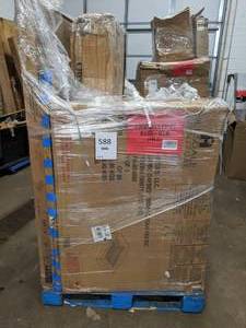 Outstanding Buys Pallet 588 Glass Top Dining Table, Cambridge Bed, Microwave Pantry, Wing Back Bed, Etc.