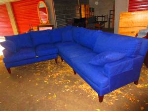 LEE, USA MADE, EARTH FRIENDLY, SECTIONAL SOFA WITH DOWN CUSHIONS