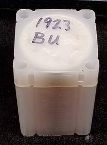 lot 05 image: UNC ROLL OF 1923 US PEACE SILVER DOLLAR (20 COINS)