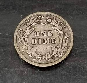 lot 21 image: 1912 US BARBER DIME FULL LIBERTY