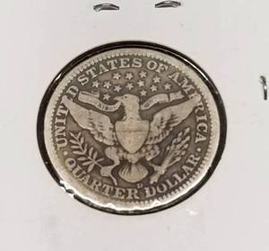 lot 34 image: 1915 US BARBER QUARTER