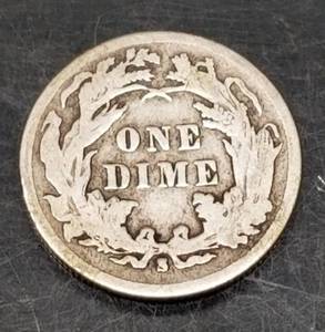 lot 46 image: 1888-S US SEATED LIBERTY DIME