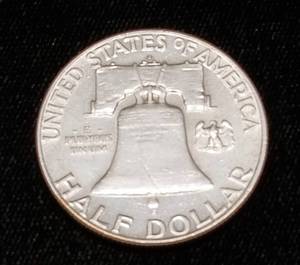 lot 63 image: 1962-D FRANKLIN HALF DOLLAR