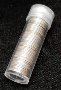 lot 70 image: MIXED DATE ROLL OF 50 US MERCURY DIMES