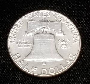 lot 78 image: 1963-D FRANKLIN HALF DOLLAR