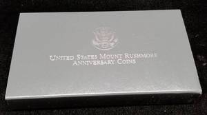 lot 12-A image: 1991 US MOUNT RUSHMORE 2 COIN SET IN ORIGINAL PACKAGING