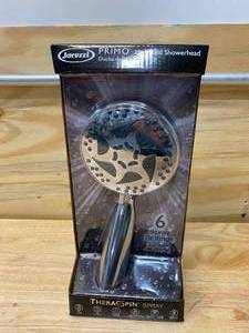 lot 120 image: JACUZZI Theraspin Chrome 6-Spray Handheld Shower 2.5-GPM (9.5-LPM)