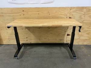lot 5 image: HUSKY 62 in. Adjustable Height Work Bench Table