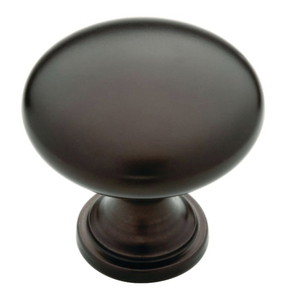 lot 110 image: LIBERTY Lot of 30- Classic Round 1-14 in. (32 mm) Dark Oil Rubbed Bronze Hollow Cabinet Knobs