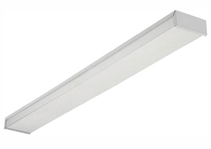 lot 72 image: LITHONIA LIGHTING 3348 2L32W WRAP 2-Light White Utility Light Wraparound