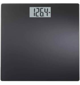 lot 28 image: INSTATRACK Large Display Digital Bathroom Scale with Step-On Technology in black, Accurately Measures up to 400 Pounds