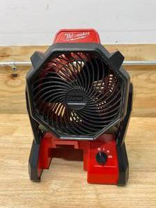 lot 44 image: MILWAUKEE M18 18-Volt Lithium-Ion Cordless Jobsite Fan (Tool-Only)