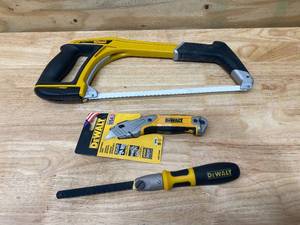 lot 107 image: DEWALT Tooth Saws with Utility Knife