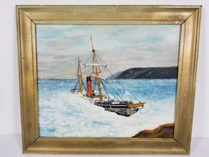 Vintage Oil on Board
