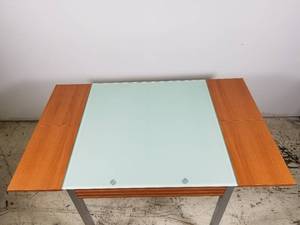Glass and Wooden Table
