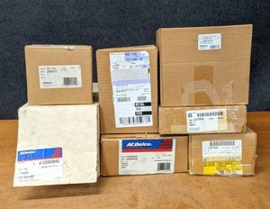 lot 587 image: (PARTS LOT)  - Assorted AC Delco and Genuine GM Parts - See Pictures for detailed part numbers