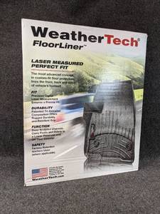 lot 693 image: 2007-2014 Cadillac Escalade, Silverado, Suburban and Tahoe - NEW WeatherTech Part No. 440661 Front Floor Mat Set