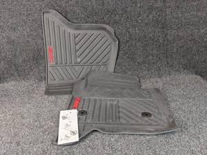 lot 697 image: 2017-2019 GMC Sierra 1500-3500 Genuine GM Rubber Floor Mats - Part No. 23452764