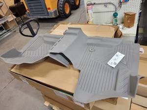 lot 506 image: NOS - Genuine GM Floor Liner for 2018 to 2020 Chevrolet Silverado and Tahoe - Part No. 84357862 - Grey Color - NO SHIPPING