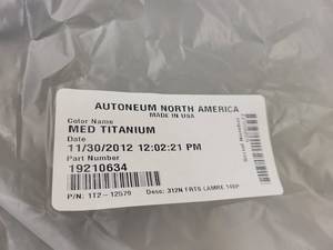 lot 686 image: NOS - Genuine GM Floor Mats - Fits 2011 to 2014 GMC Acadia - Part No. 19210634 - Medium Titanium Color