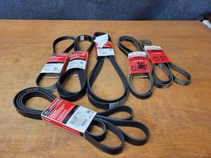 lot 696 image: NOS - Genuine Ford  Motorcraft Belts - See pictures for all part numbers