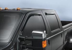 lot 508 image: NOS - Genuine Ford Window Deflector Kit - Fits 2004 to 2016 Ford Super Duty Trucks - Part No. VGC3Z-18246-R