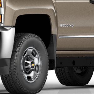 lot 587 image: NOS - Genuine GM Front Mud Flap  Splash Guard Kit - Fits 2014 to 2019 GM 150025003500 Trucks - Part No. 22902391