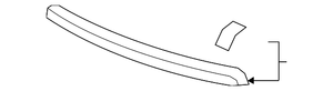 lot 610 image: NOS - Genuine GM Hood Trim Molding - Fits 2012 to 2014 Chevrolet Silverado 25003500  Part No. 22765886