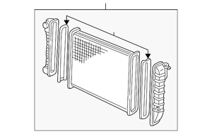 lot 611 image: NOS - Genuine GM Radiator - Part No. 89018542