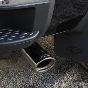 lot 666 image: NOS - Genuine GM Exhaust Tail Tip w Chevrolet Bowtie - Fits 2014 to 2018 Chevrolet Silverado  Sierra  150025003500 - Part No. 23435023