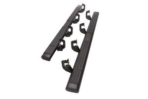 lot 376 image: NOS - Genuine GM 2007 to 2014 Crew Cab Black 6 Oval Step Bars - Part No. 20990094 - NO SHIPPING