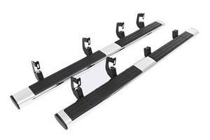 lot 377 image: NOS - Genuine GM 2012 to 2014 Crew Cab Chrome 6 Oval Step Bars - Part No. 22820409 - NO SHIPPING