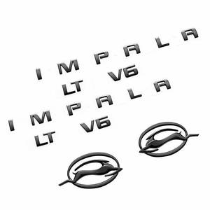 lot 396 image: NOS - Genuine GM Chevrolet Impala Emblem Kit - 1984 to 2020 - Part No. 84301582 - Black Letters