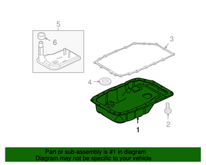 lot 553 image: NOS - Genuine GM 6L80 Transmission Pan - Part No. 24222657