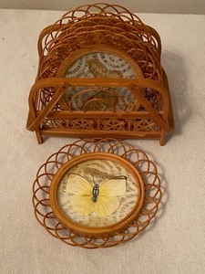 lot 26 image: Fun Vintage Coaster Set