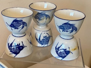 lot 65A image: Beautiful Array of Chinese Dishes including Saki Cups