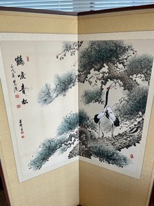 lot 124 image: Decorative Asian Inspired Panel