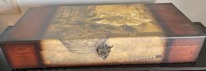 lot 127 image: Decorative Wooden Box