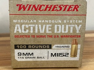 lot 97 image: (100) Rounds Of Winchester 9mm-Luge...