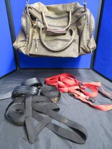 lot 50 image: RUFFLED GROUSE SOCIETY LEATHER BAG PLUS