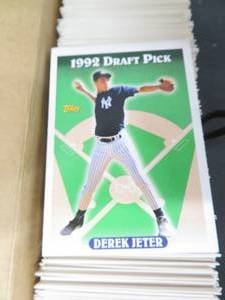 lot 99 image: DEREK JETER ROOKIE CARD  BASEBALL CARDS