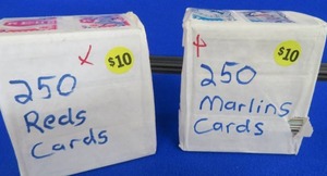 lot 117 image: WRAPPED  UNKNOWN MYSTERY CARDS