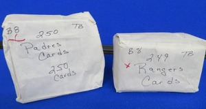lot 119 image: WRAPPED  UNKNOWN MYSTERY CARDS