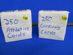 lot 121 image: WRAPPED  UNKNOWN MYSTERY CARDS