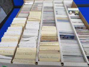 lot 148 image: RAW, UNTOUCHED, HUGE BOX OF COLLECTABLE VINTAGE CARDS