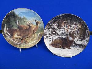lot 150 image: 2 NUMBERED COLLECTORS PLATES FROM THE PRIDE OF THE WILDERNESS COLLECTION